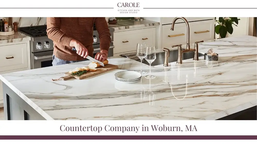 Custom countertop company in Woburn offering marble kitchen designs