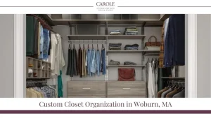 Modern custom closet design with tailored storage for clothing and accessories