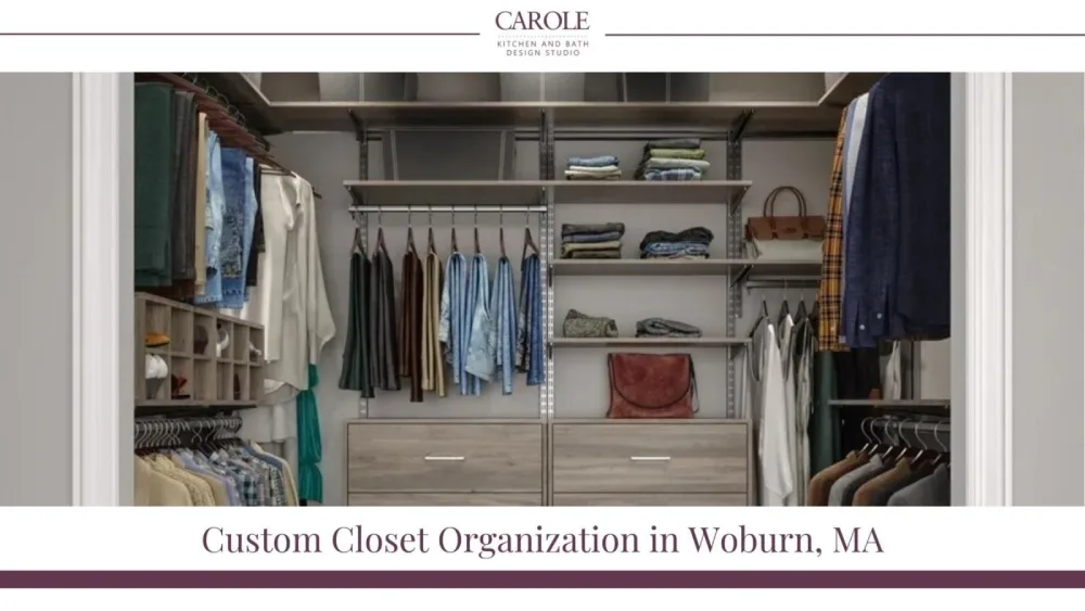 Modern custom closet design with tailored storage for clothing and accessories